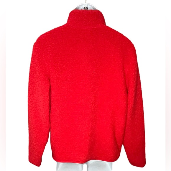 **CLEARANCE** WONDERSHOP - Men’s Faux Shearling Half Zip Pullover. - Picture 3 of 4